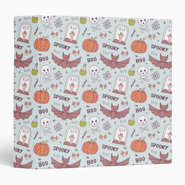 Spooky Halloween 3 Ring Binder (Front/Spine)
