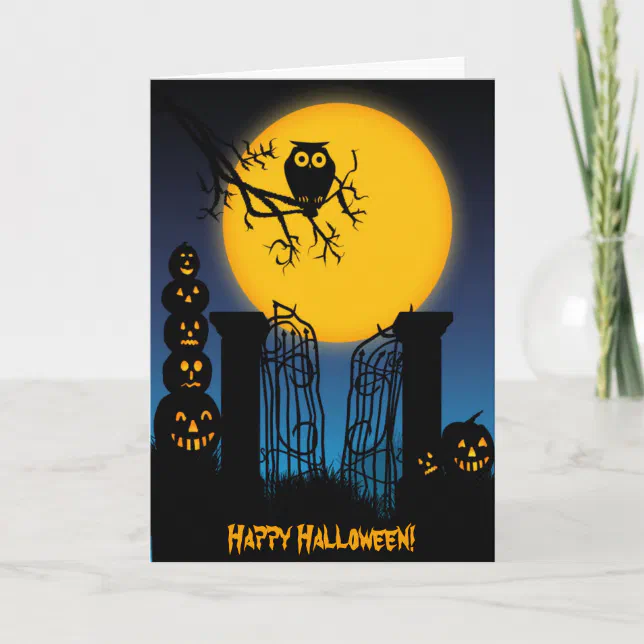 Spooky Halloween 4 Card | Zazzle