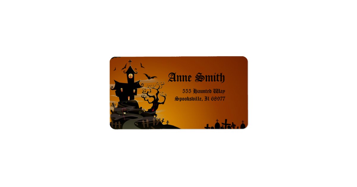 Spooky Halloween Address Labels | Zazzle