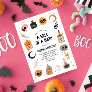 Spooky Halloween Adults Costume & Cocktails Party Invitation