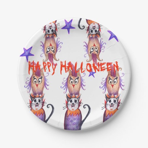 Spooky Halloween Art  Paper Plates