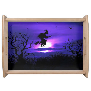 Spooky Halloween background design. Serving Tray