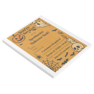 Spooky Halloween Bash Invite Ghosts & Games Gallery Wrap