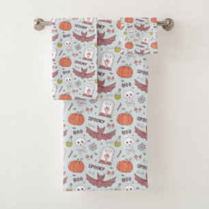 Spooky Halloween Bath Towel Set