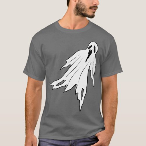 Spooky Halloween Bed Sheet Ghost T_Shirt