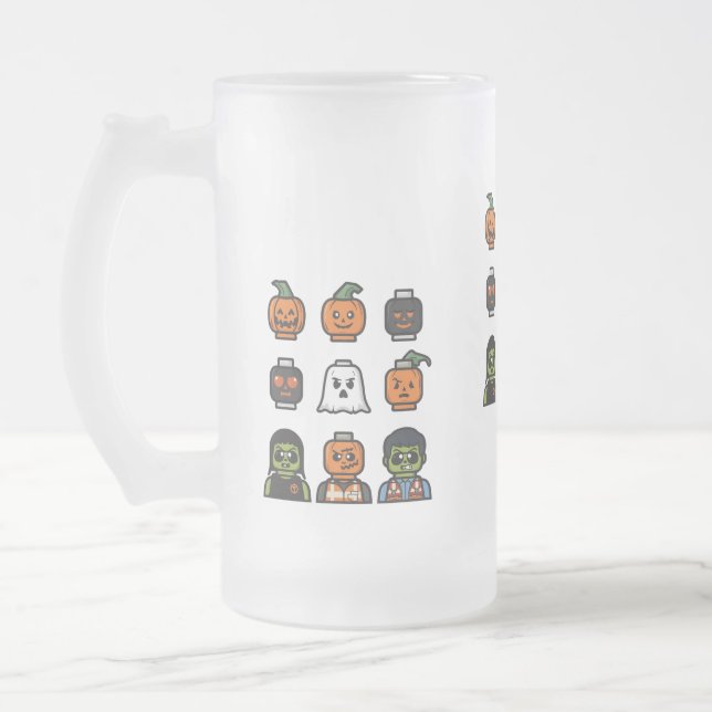 Spooky Halloween Beer Glass & Stein Design (Left)
