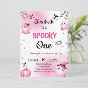 Spooky Halloween Birthday Girl Invitation