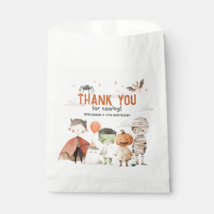 Spooky Halloween Birthday Party Favor Bags