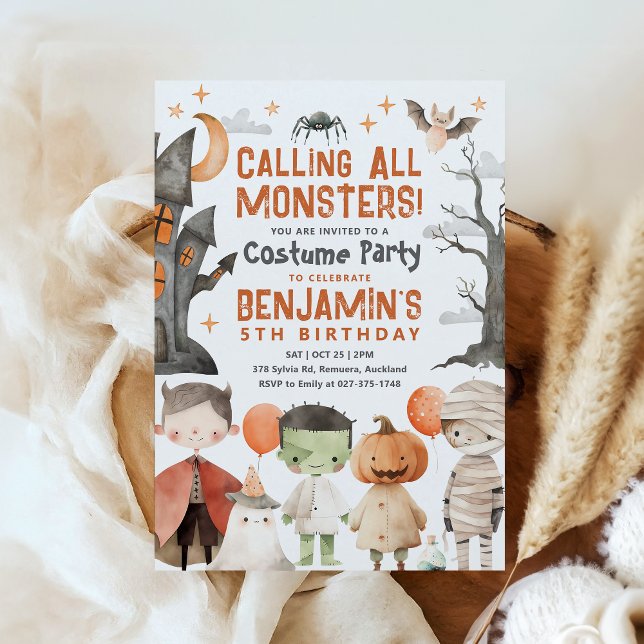 Spooky Halloween Birthday Party Invitation (Creator Uploaded)