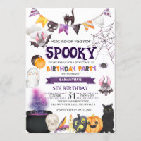 Spooky Halloween Birthday Party Invitation