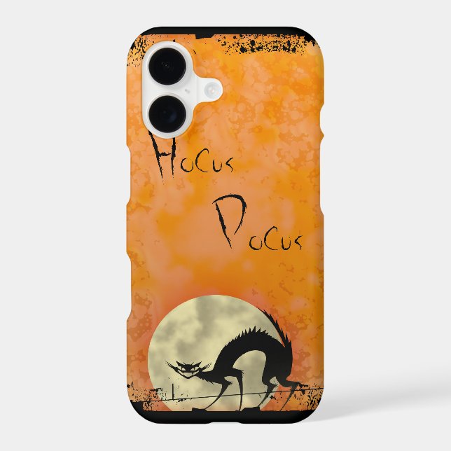 Spooky Halloween Black Cat Iphone Case (Back)
