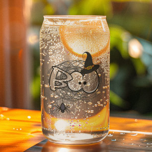 Spooky Halloween Boo Eyes Can Glass