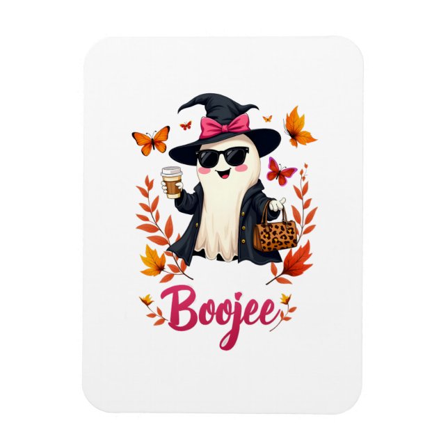 Spooky Halloween Boojee Sassy Classy Ghost  Magnet (Vertical)