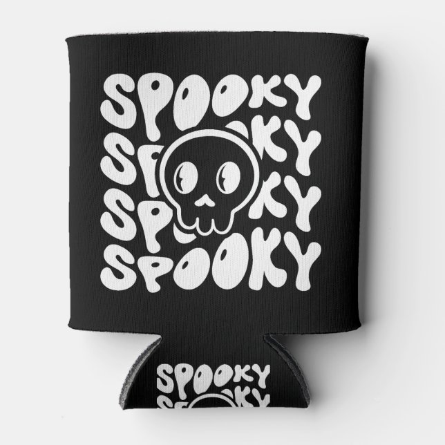 Spooky Halloween  Can Cooler (Front)