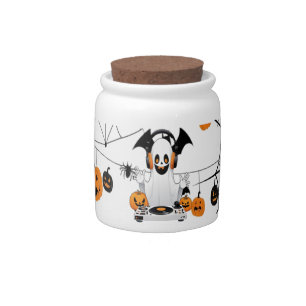 Spooky Halloween Candy Jar Pumpkin Party Favor