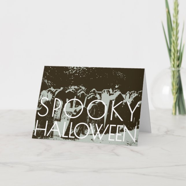 Spooky Halloween Card Template (Front)