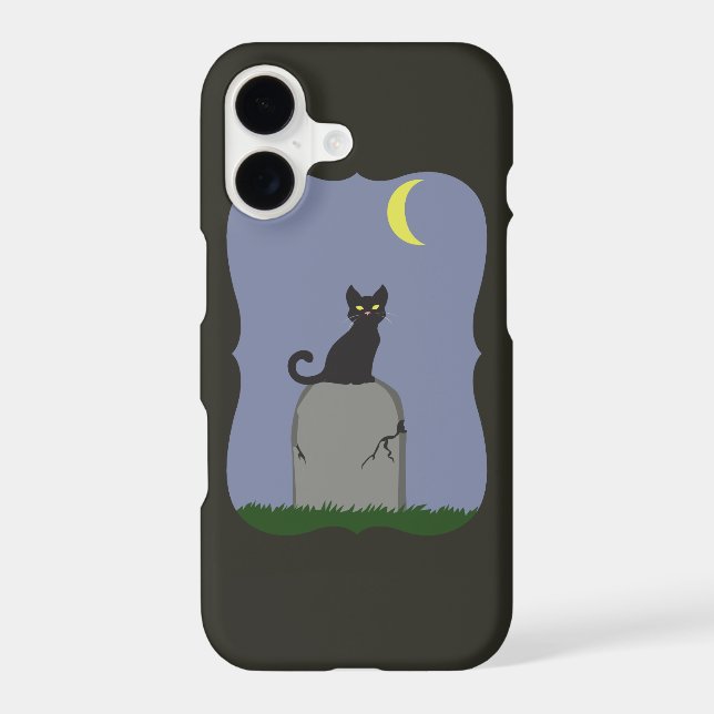 Spooky Halloween Cat Iphone Case (Back)