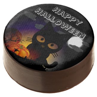Spooky Halloween Cat Oreo Cookie
