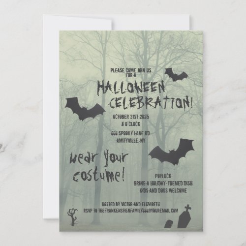 Spooky Halloween Celebration Invitation