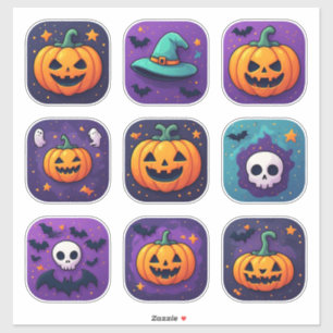 Spooky Halloween Character Icon Collection 🦇 Sticker