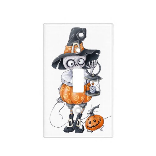 Spooky Halloween Character illustration Light Switch Cover