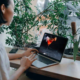 Spooky Halloween cocktail with pumpkin HP Laptop Skin