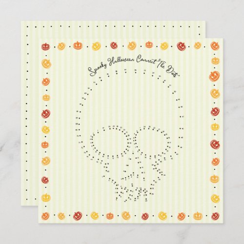 Spooky Halloween Connect_The_Dots Card