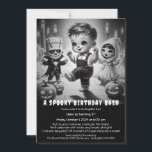 Spooky Halloween Costume Birthday Party Invitation<br><div class="desc">Get ready for a frightfully fun celebration with this Spooky Halloween Birthday Party Invitation for kids! Featuring a playful Halloween-themed rhyme and a bold “Costume Required” callout, it’s perfect for little monsters who love trick-or-treating, spooky fun, and dressing up. Ideal for October birthday parties filled with costumes, candy, and laughter....</div>