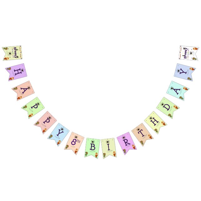 Spooky Halloween Costume Kids Birthday Party Bunting Flags (All)