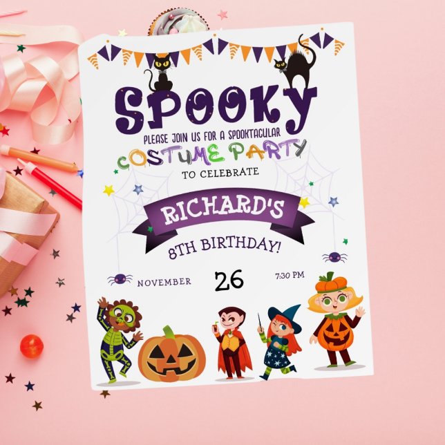 Spooky Halloween Costume Kids Birthday Party Foam Board (Creator Uploaded)