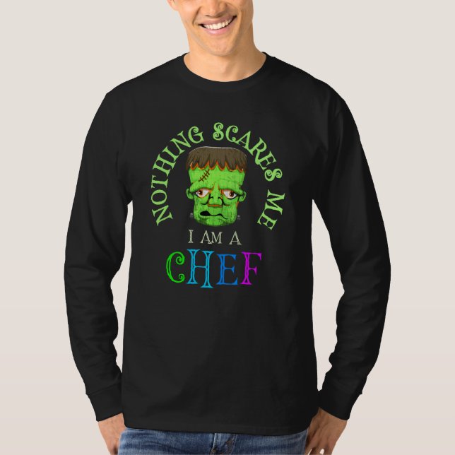Spooky Halloween Costume Nothing Scares Me I M A C T-Shirt (Front)
