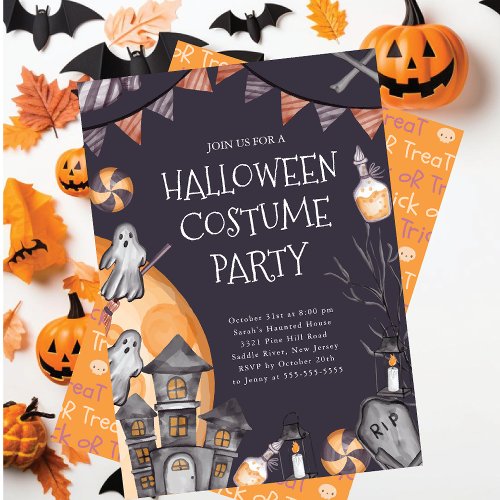 Spooky Halloween Costume Party Invitation