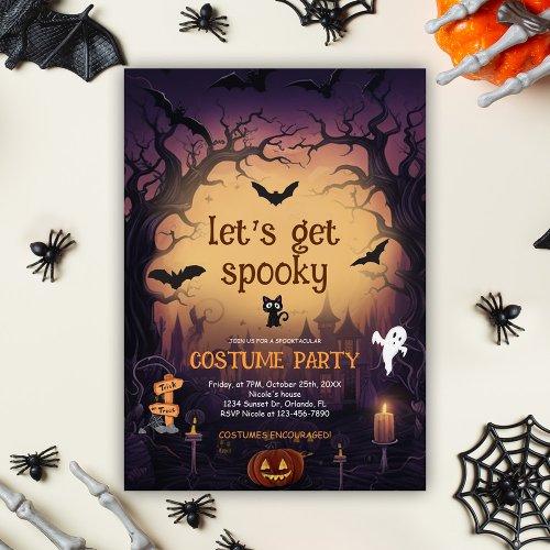 Spooky Halloween Costume Party Invitation