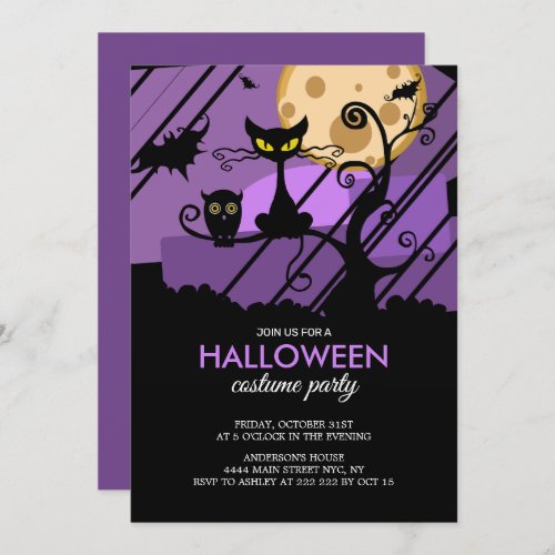 Spooky Halloween Creatures Invitation