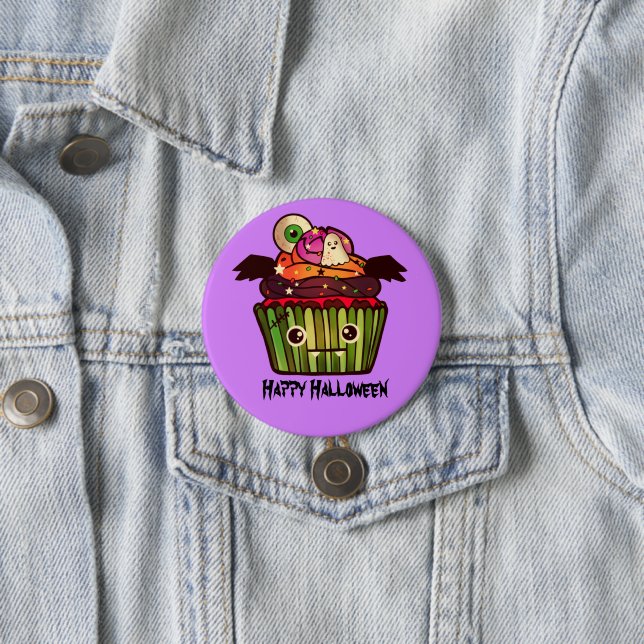 Spooky Halloween Cupcake Button (In Situ)