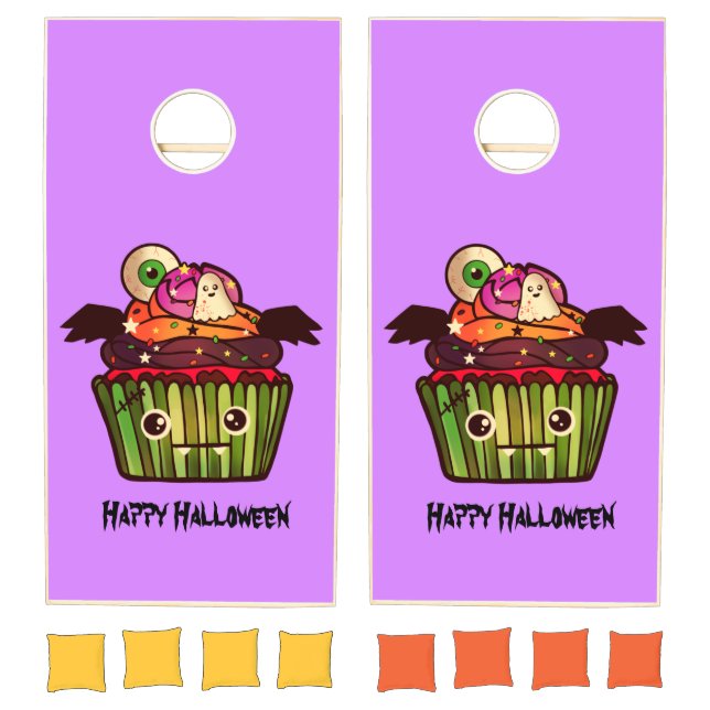 Spooky Halloween Cupcake  Cornhole Set (Set)