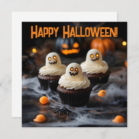 Spooky Halloween cupcakes Design (Front/Back)