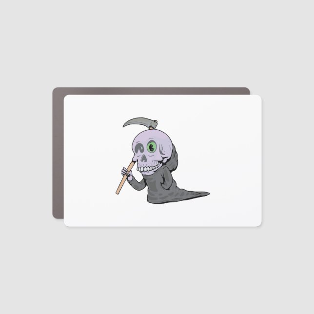 Spooky Halloween design Car Magnet (Front)