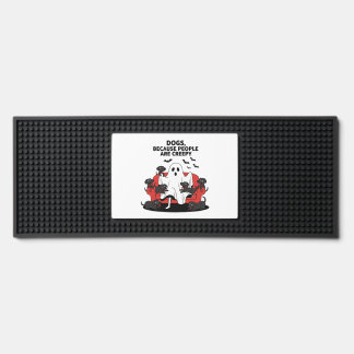 Spooky Halloween Dog Spooky Ghost 23 Bar Mat