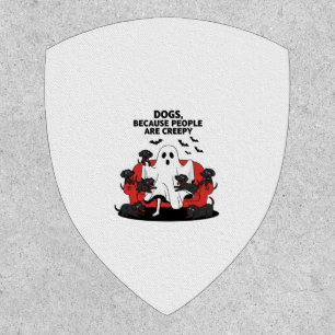 Spooky Halloween Dog Spooky Ghost 23 Patch