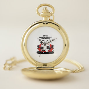Spooky Halloween Dog Spooky Ghost 23 Pocket Watch