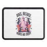 Spooky Halloween Dog Spooky Ghost (2) Hitch Cover