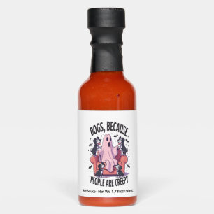 Spooky Halloween Dog Spooky Ghost (2) Hot Sauces