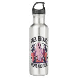 Spooky Halloween Dog Spooky Ghost (2) Stainless Steel Water Bottle
