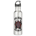 Spooky Halloween Dog Spooky Ghost 2 Stainless Steel Water Bottle