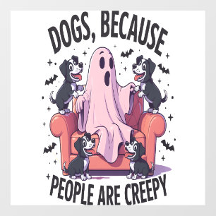 Spooky Halloween Dog Spooky Ghost (2) Wall Decal