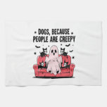 Spooky Halloween Dog Spooky Ghost Png 2 Kitchen Towel