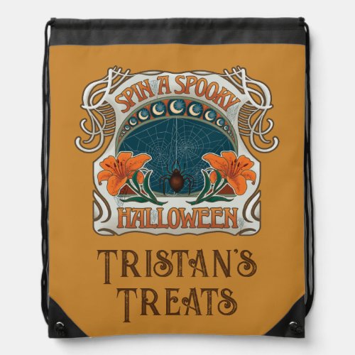 Spooky Halloween Drawstring Backpack 