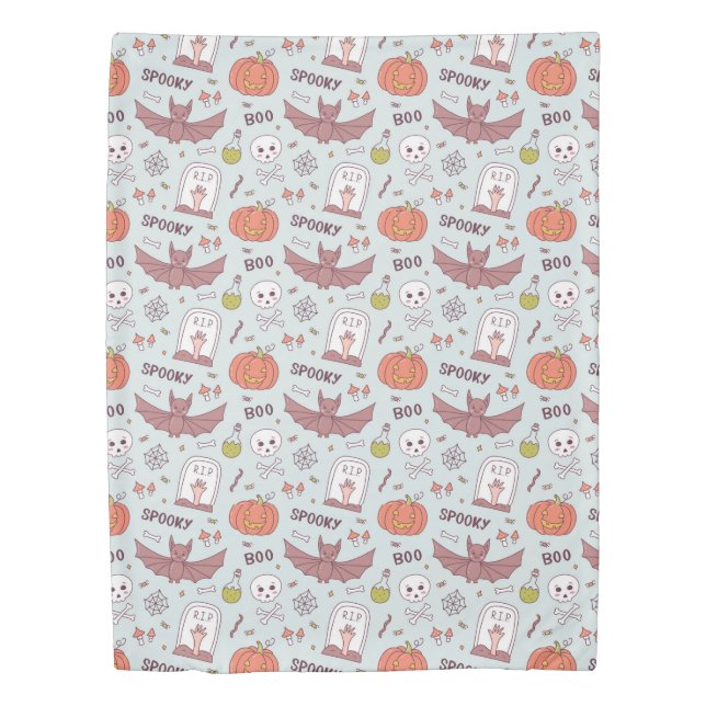 Spooky Halloween Duvet Cover (Front)
