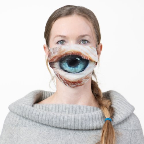 Spooky Halloween  Eyeball _ blue eye scary mask